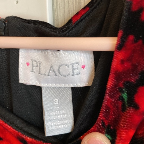 Rare Editions Black and Red Fit and Flare Dress - Picture 4 of 6